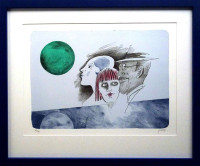  Jiří Suchý - Zelené slunce - grafika 